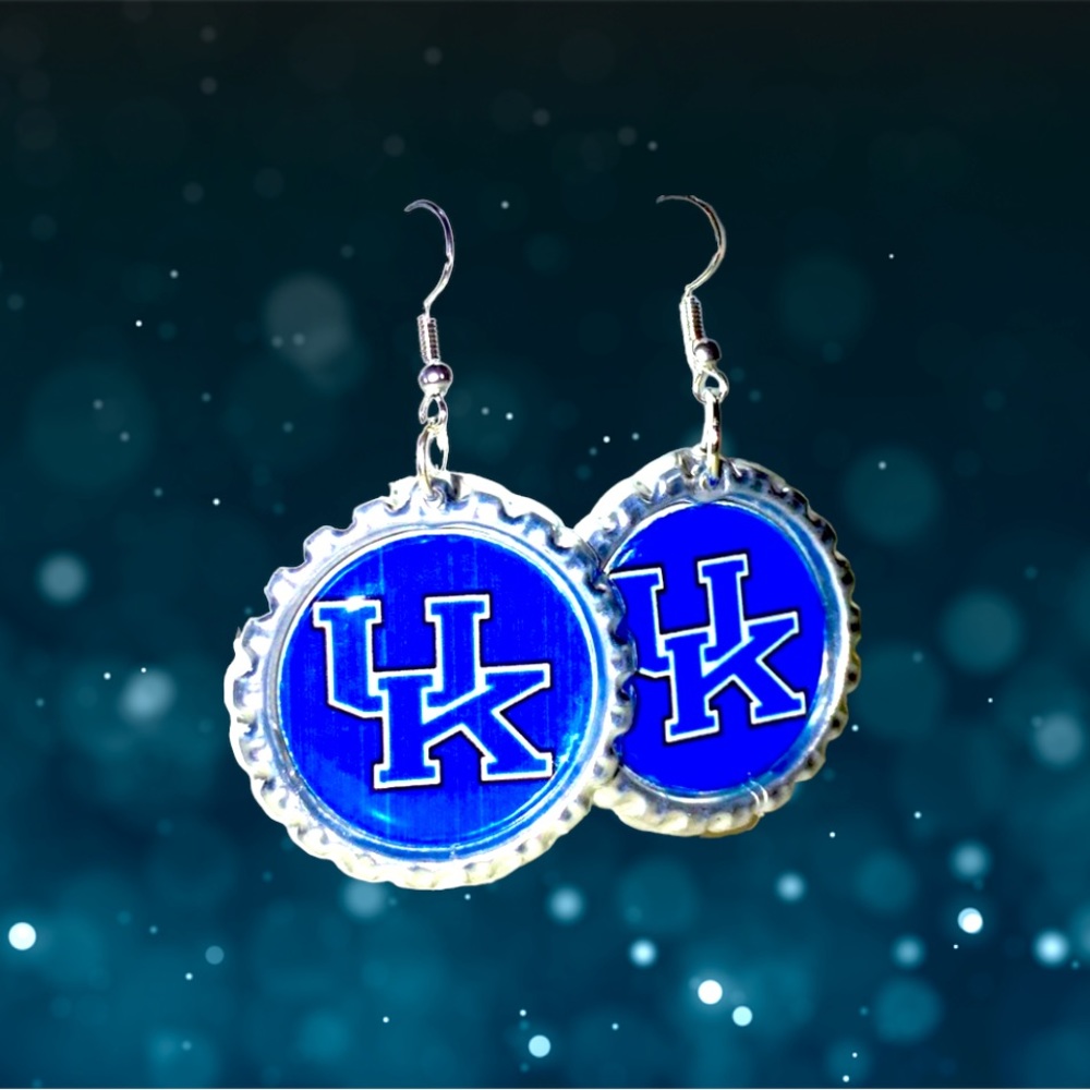 Univ of Kentucky WILDCATS Handmade Earrings *NEW*